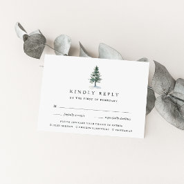 Tarjeta RSVP de elección de comida para huertos de