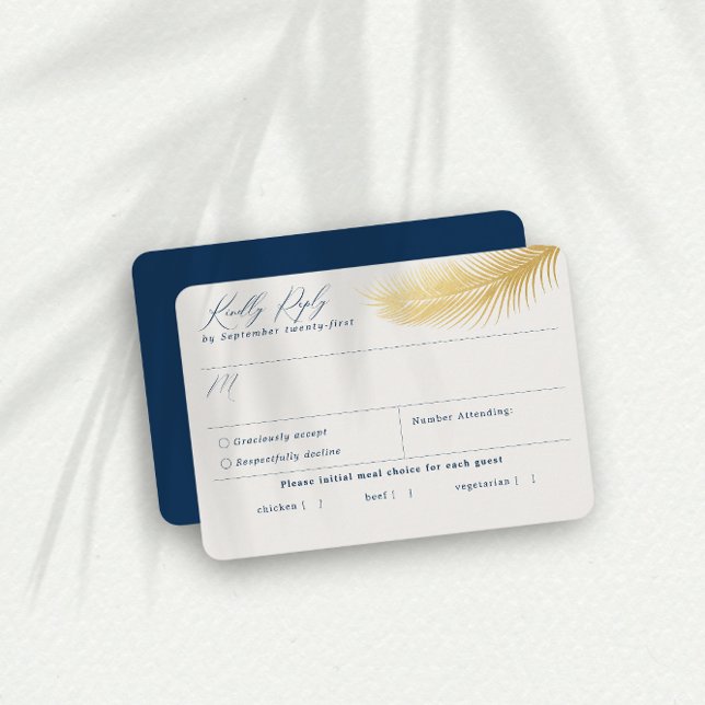 Tarjeta RSVP de elección de comidas de la Marina d (Subido por el creador)