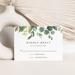 Tarjeta RSVP de Eucalyptus Grove