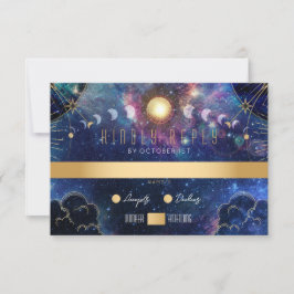 Tarjeta RSVP de Fase Celestial de la Luna