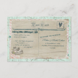 Tarjeta RSVP de Fiesta de viajes para maletas