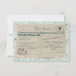 Tarjeta RSVP de Fiesta de viajes para maletas