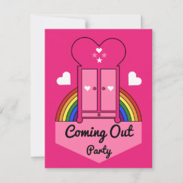 Tarjeta RSVP de Fiesta gay