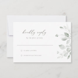 Tarjeta RSVP de Foliage Dreamy