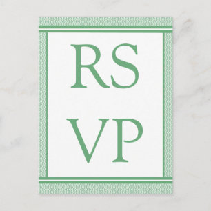 Tarjeta RSVP de Glam refinada