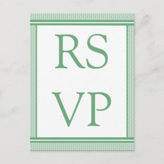 Tarjeta RSVP de Glam refinada