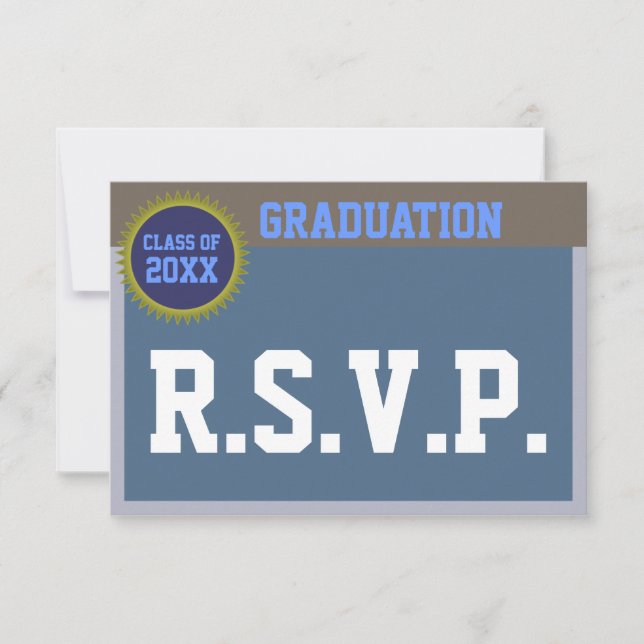 Tarjeta RSVP de Graduación (Anverso)