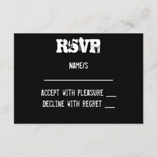 Tarjeta RSVP de graffiti urbano