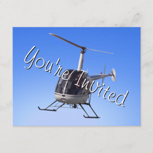 Tarjeta RSVP de Helicopter Party Invitaciones de H