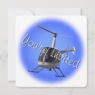 Tarjeta RSVP de Helicopter Party Invitaciones de H
