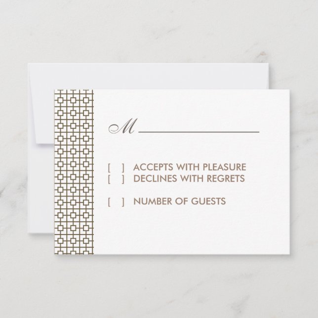 Tarjeta RSVP de Hollywood de Vintage (Anverso)