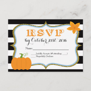 Tarjeta RSVP de Invitación a Baby Shower para cala