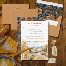 Tarjeta RSVP de Invitación a Rancho Occidental