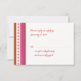 Tarjeta RSVP de invitación con temática marroquí