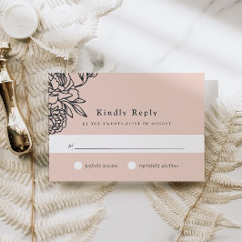 Tarjeta RSVP de jardín secreto