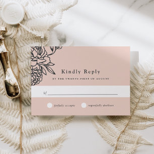 Tarjeta RSVP de jardín secreto