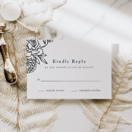 Tarjeta RSVP de jardín secreto