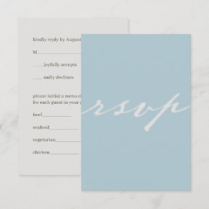Tarjeta RSVP de la boda de amor de Dios
