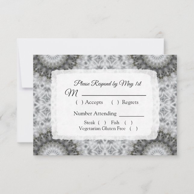 Tarjeta RSVP de la boda de Mandala (Anverso)