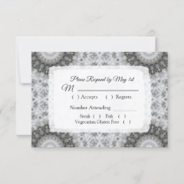 Tarjeta RSVP de la boda de Mandala