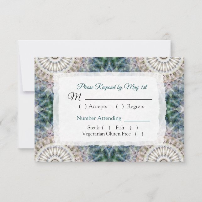 Tarjeta RSVP de la boda de Mandala (Anverso)