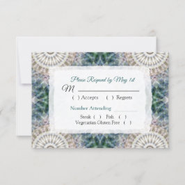Tarjeta RSVP de la boda de Mandala