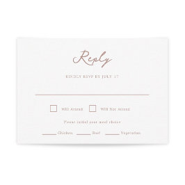 Tarjeta RSVP de la boda de Pensacola