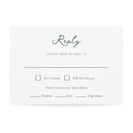 Tarjeta RSVP de la boda de Pensacola