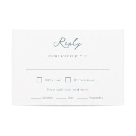 Tarjeta RSVP de la boda de Pensacola