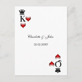 Tarjeta Rsvp de la boda de Vegas