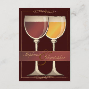 Tarjeta RSVP de la bodega de vinos Old World Wineg