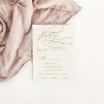 Tarjeta RSVP de la elección del menú Romántico Oro<br><div class="desc">Esta romántica carta de oro y marfil es perfecta para un simple boda. El moderno diseño clásico presenta vistosos remolinos y florituras con una preciosa y elegante tipografía de Relieve metalizado de oro con chaflán a mano con letras falsas y oro. Esta tarjeta de respuesta boda le pregunta a los...</div>