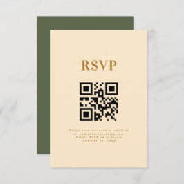 Tarjeta RSVP de la moderna elegancia del Boho Boda