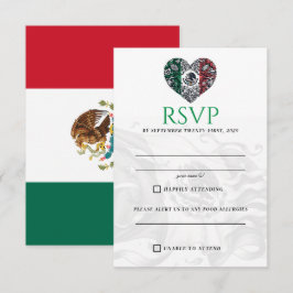Tarjeta RSVP de la pareja de México