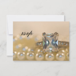 Tarjeta RSVP de la Princesa Diamante y la Boda de 