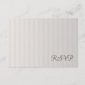 Tarjeta RSVP de línea plateada de personalizable