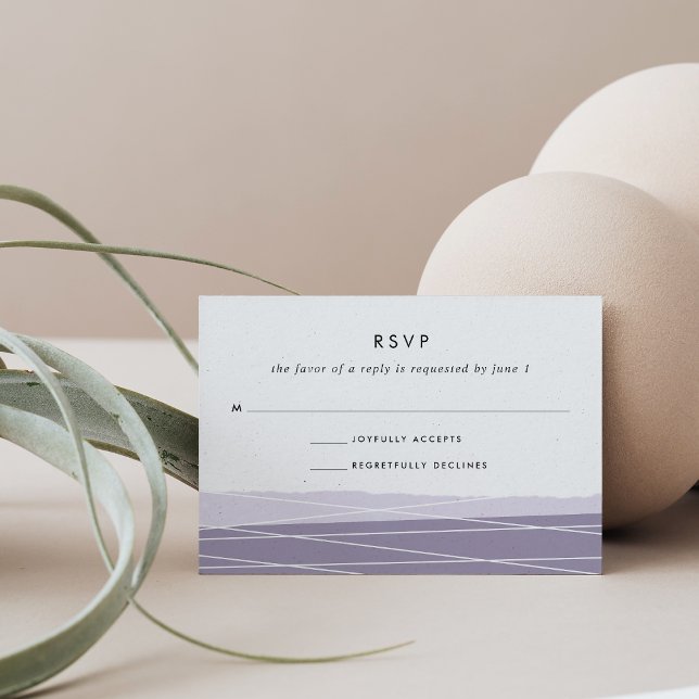 Tarjeta RSVP de lineación | Ametista (Subido por el creador)