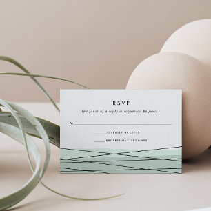 Tarjeta RSVP de lineación Mar