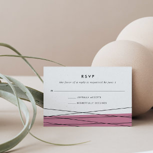 Tarjeta RSVP de lineación   Marsala