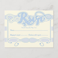 Tarjeta RSVP de Little Boy Blue Baby Shower