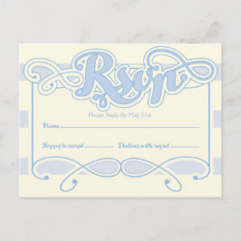 Tarjeta RSVP de Little Boy Blue Baby Shower