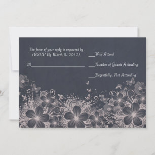 Tarjeta RSVP de Luxury Romantic Spring