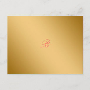 Tarjeta RSVP de mango de 311-Golden diVine