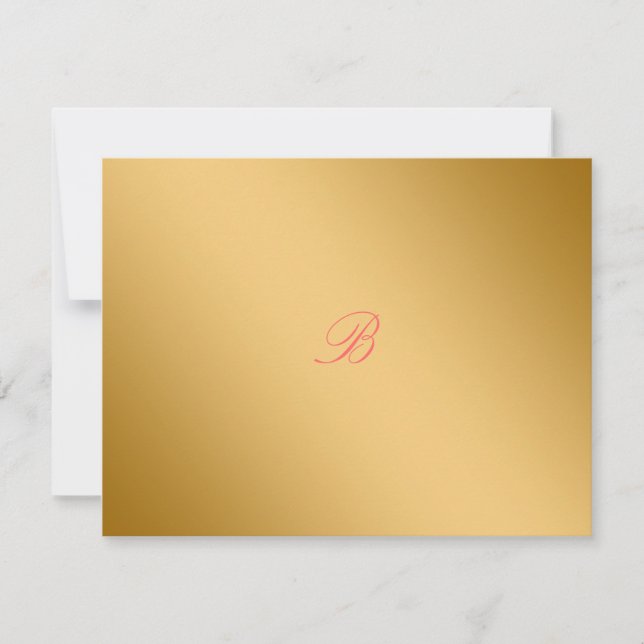 Tarjeta RSVP de mango de 311-Golden diVine (Anverso)