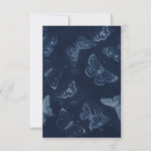 Tarjeta RSVP de mariposa