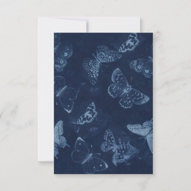 Tarjeta RSVP de mariposa (Anverso)