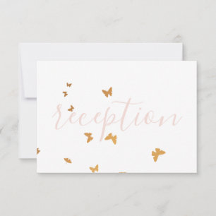 Tarjeta RSVP de mariposas de pasteles bodas