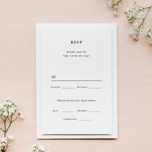 Tarjeta RSVP de Marseille Wedding