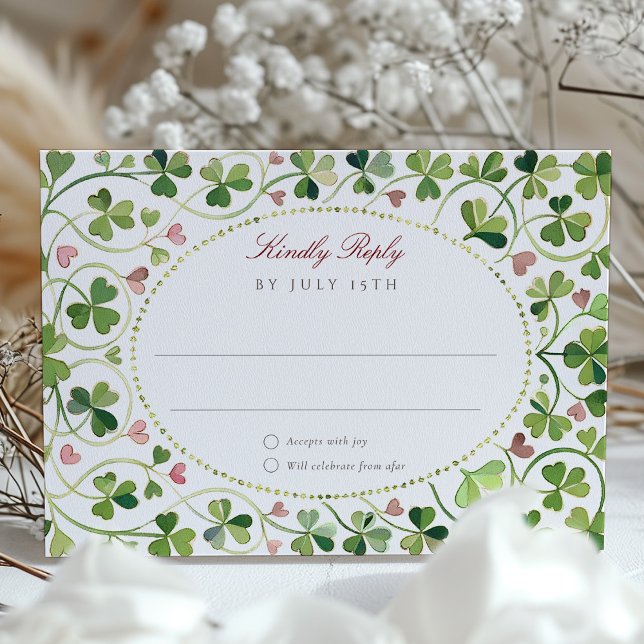 Tarjeta RSVP de matrimonio caprichoso y sensaciona (Subido por el creador)