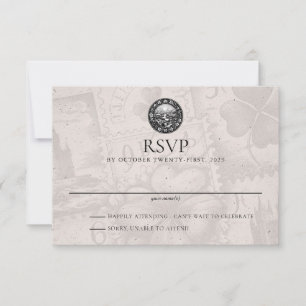Tarjeta RSVP de matrimonio de Irlanda